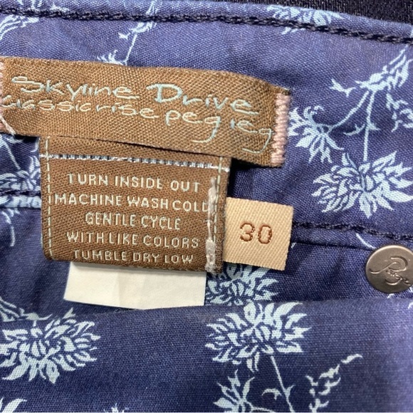 Paige Jeans Skyline Drive Classic‎ Rise Peg Leg Dark Blue 5 Pockets Size 30 - Picture 8 of 12